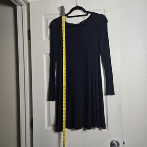 Lush Navy Long Sleeve Dress